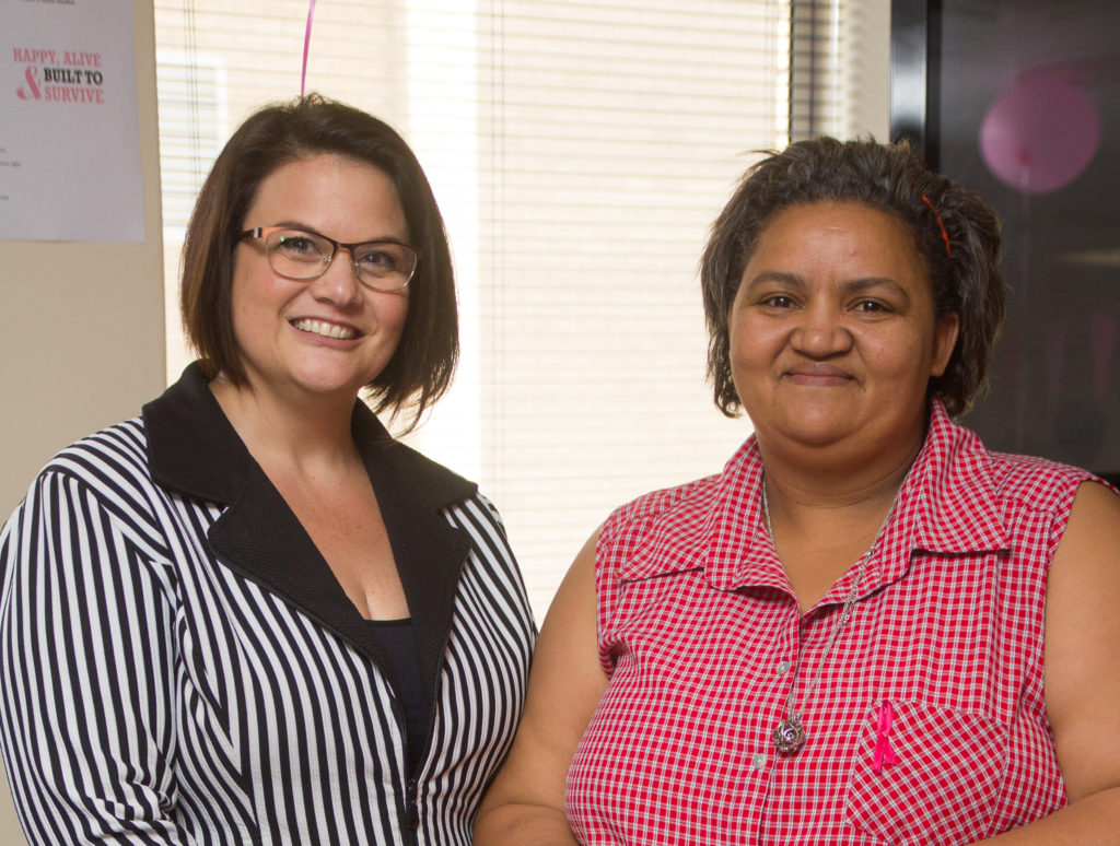 Mercia Douw Cancer Survivor Dr Cathryn Walton and Aspen cancer survivor Mercia Douw