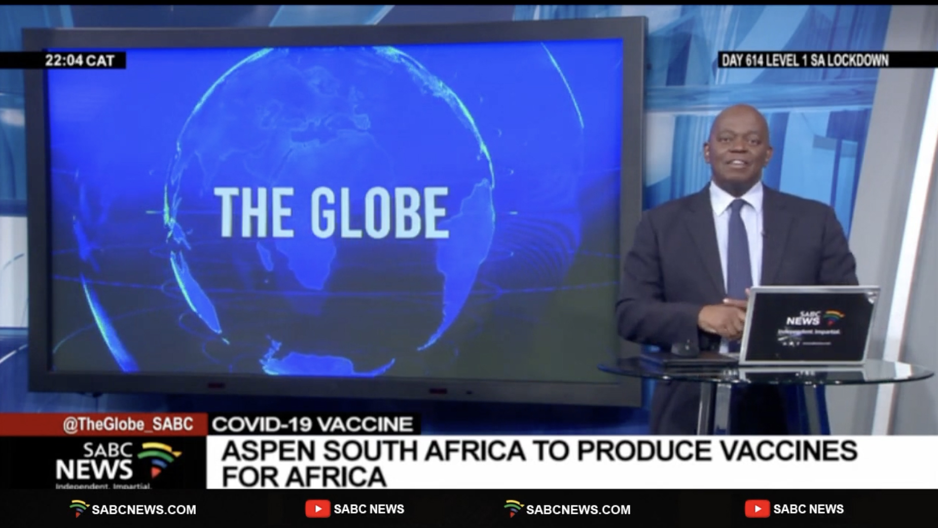 SABC News The Globe - Peter Ndoro and Stavros Nicolaou