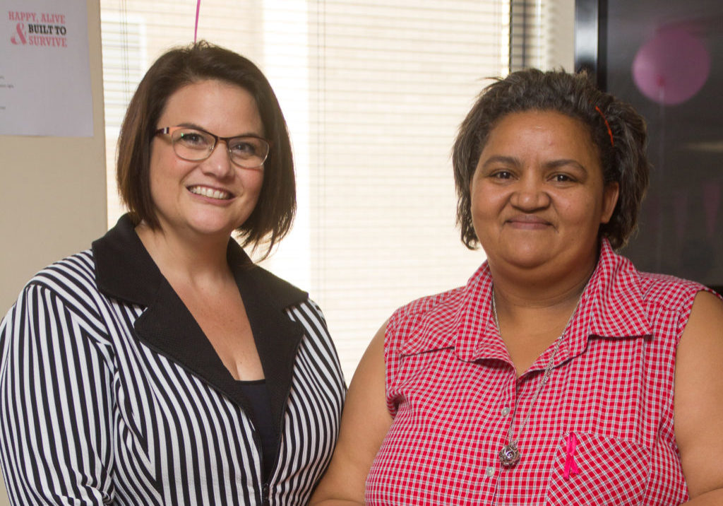 Mercia Douw Cancer Survivor Dr Cathryn Walton and Aspen cancer survivor Mercia Douw